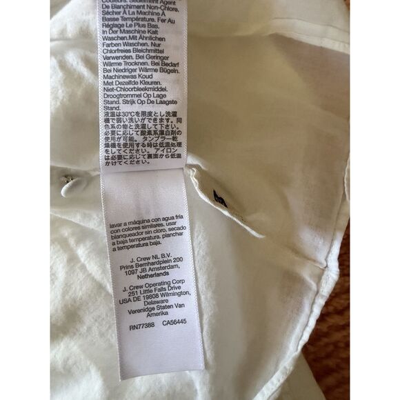 Madewell Ivory Tiered Midi Dress Short Sleeve Cotton Size 1X - Picture 8 of 9